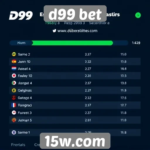 Estatísticas de usuários ativos na D99 Bet